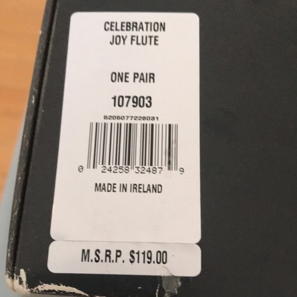 NWT-2 Vintage Waterford Crystal Toasting Flutes - Picture 10 of 12